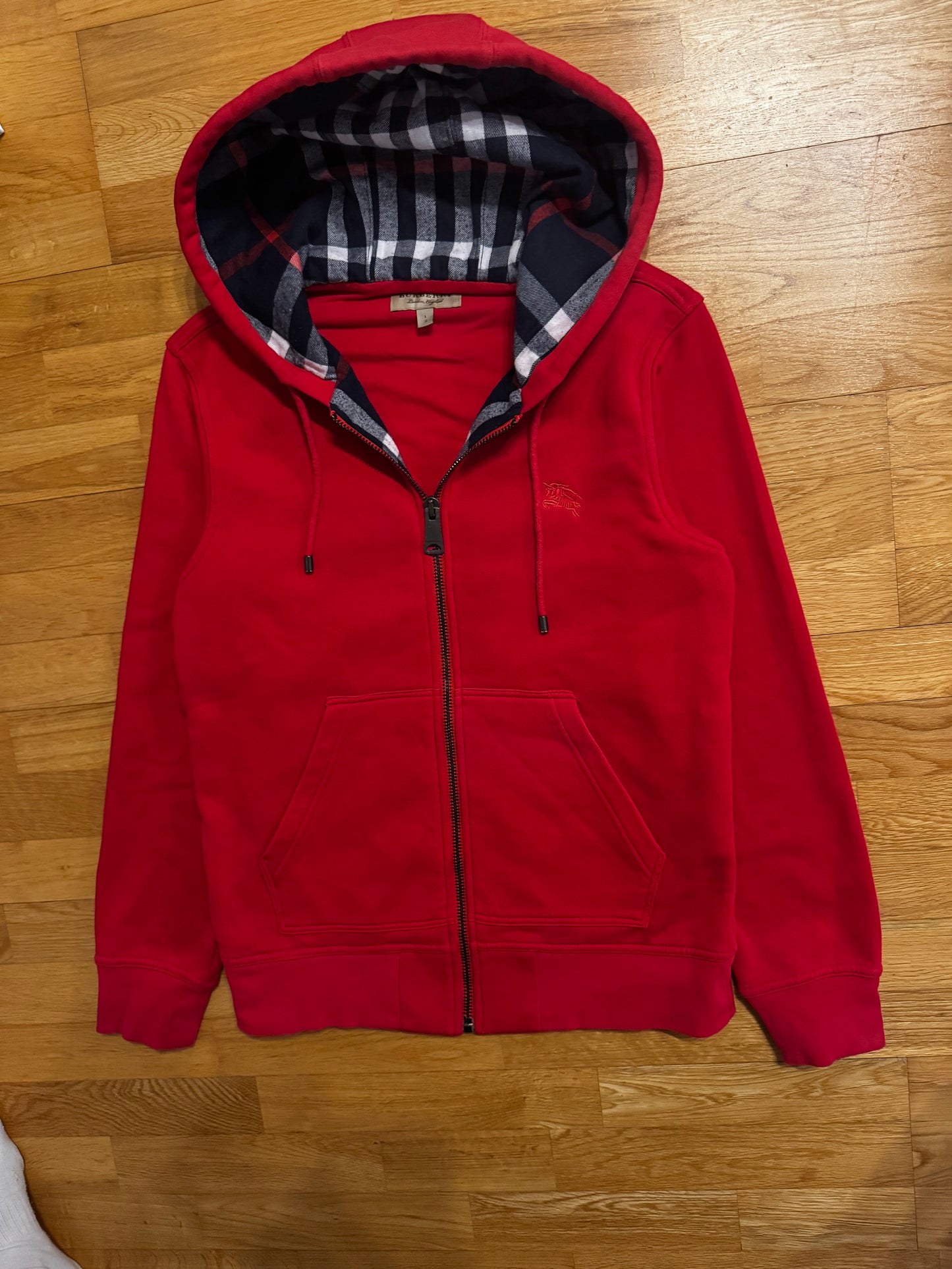 Burberry Check Zip Hoodie