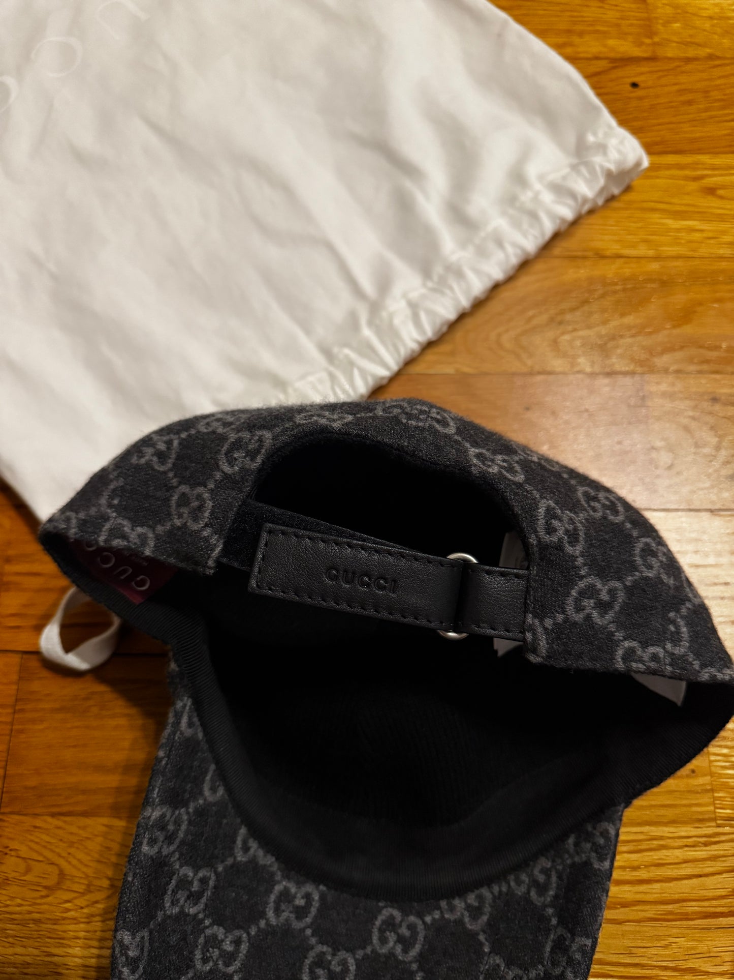 Gucci GG Flannel Wool Baseball Cap