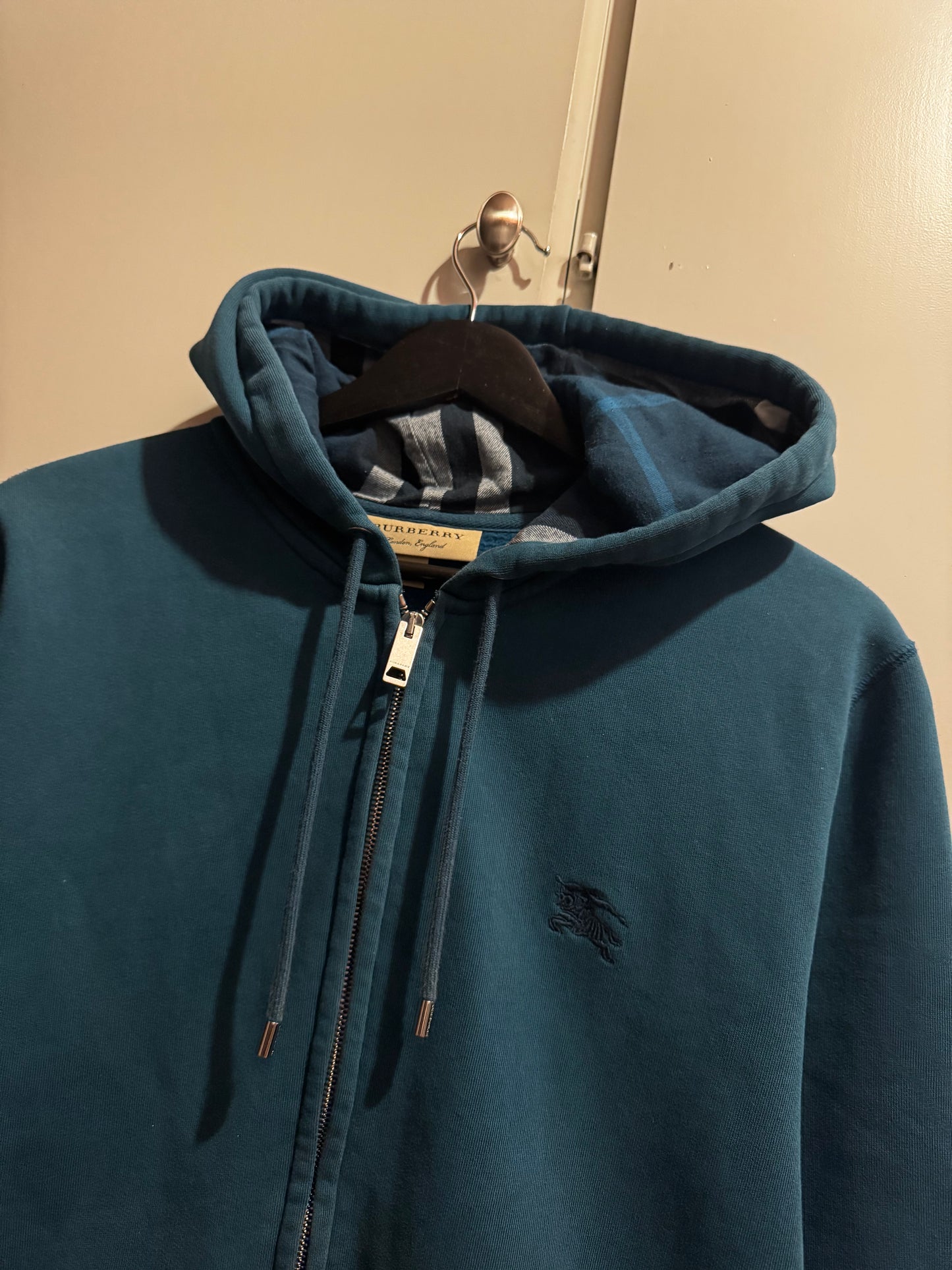 Burberry Check Zip Hoodie