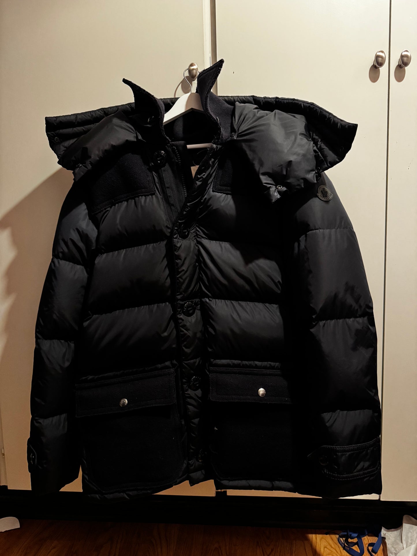 Moncler Tourville Hooded Down Parka: Size LARGE