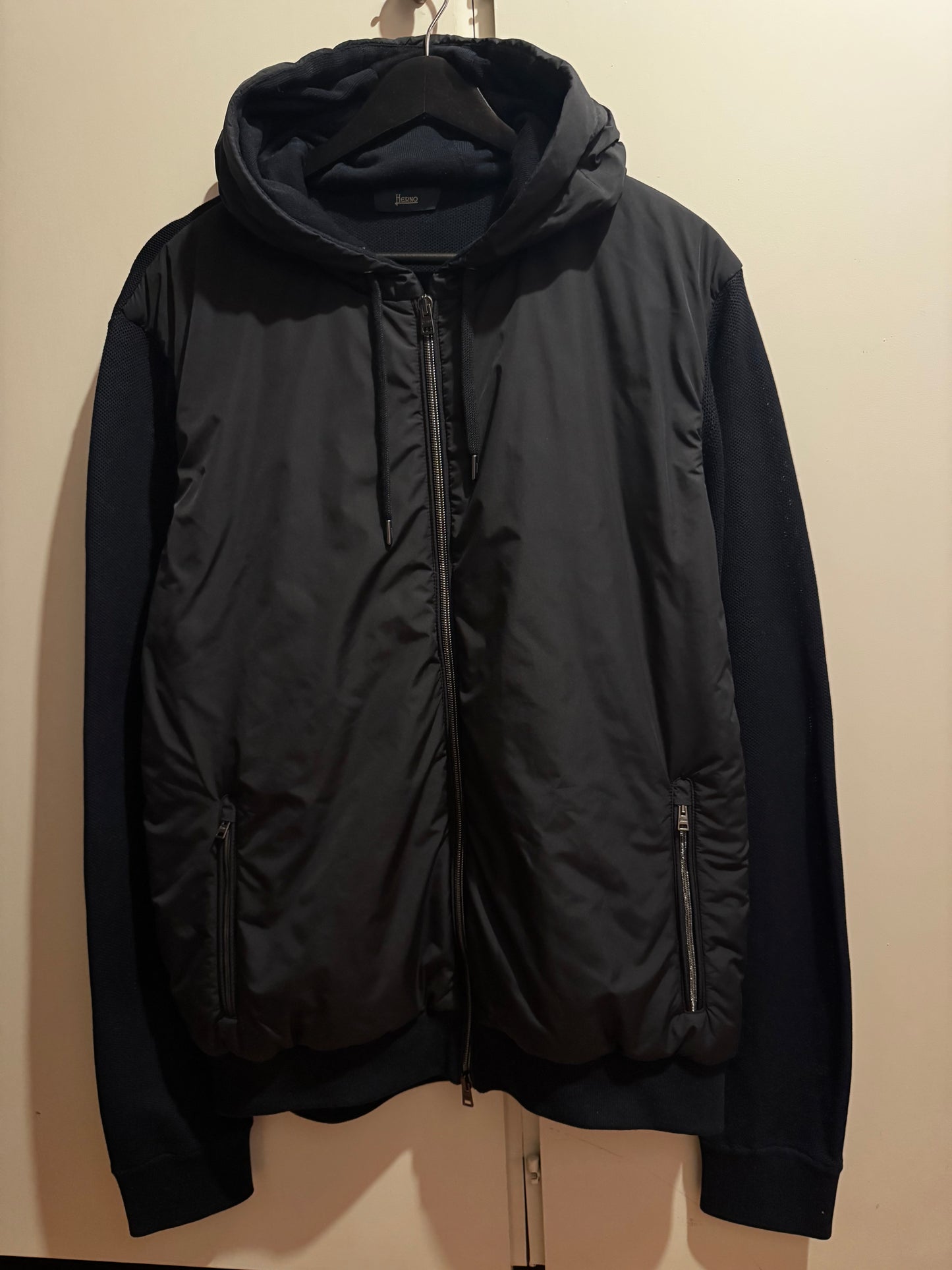 Herno Hybrid Hooded Cardigan