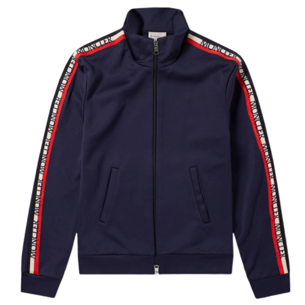 Moncler Taped Sleeve Zip Track Top