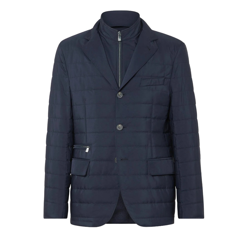 Corneliani Navy Blazer Jacket With Detachable Vest
