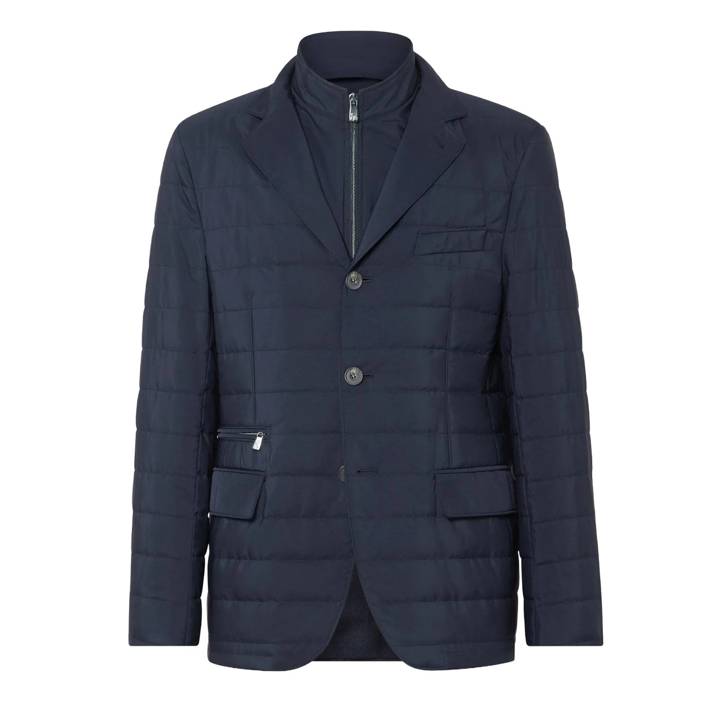 Corneliani Navy Blazer Jacket With Detachable Vest