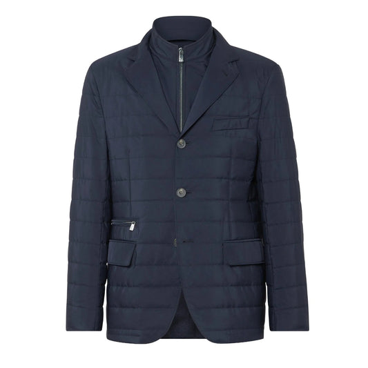 Corneliani Navy Blazer Jacket With Detachable Vest