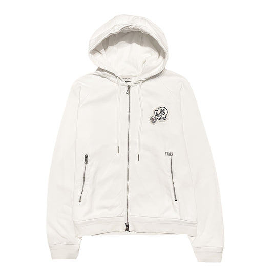 Moncler Double Logo Zip Up Hoodie