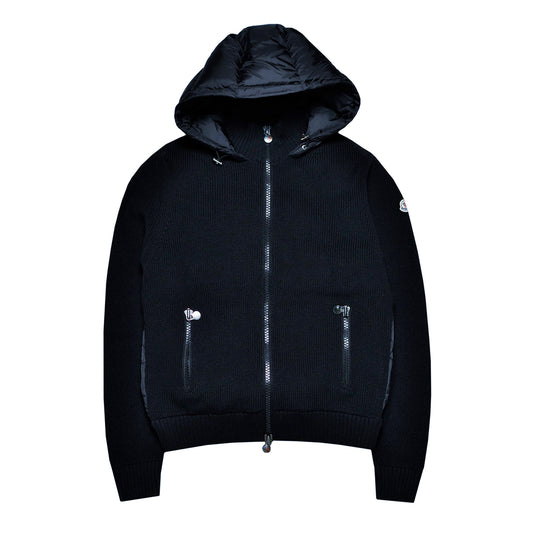 Moncler Hooded Down Cardigan