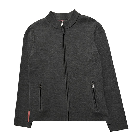 Prada Wool Zip Cardigan