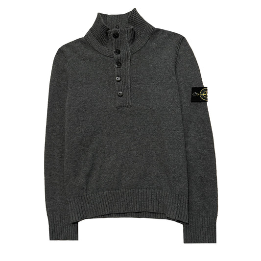 Stone Island Zip And Button Sweater