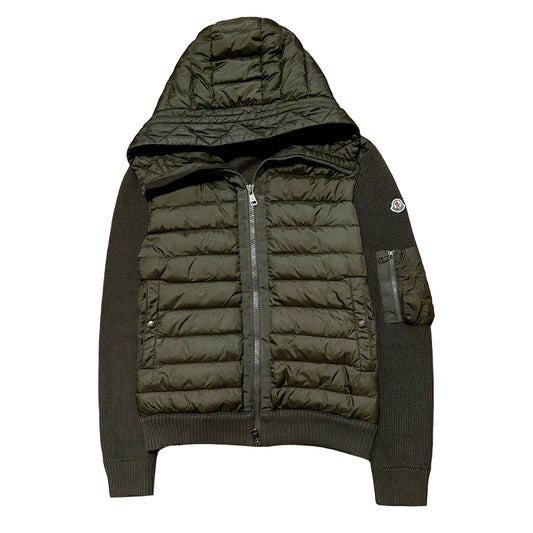 Moncler Hooded Down Cardigan