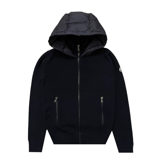 Moncler Hooded Down Cardigan