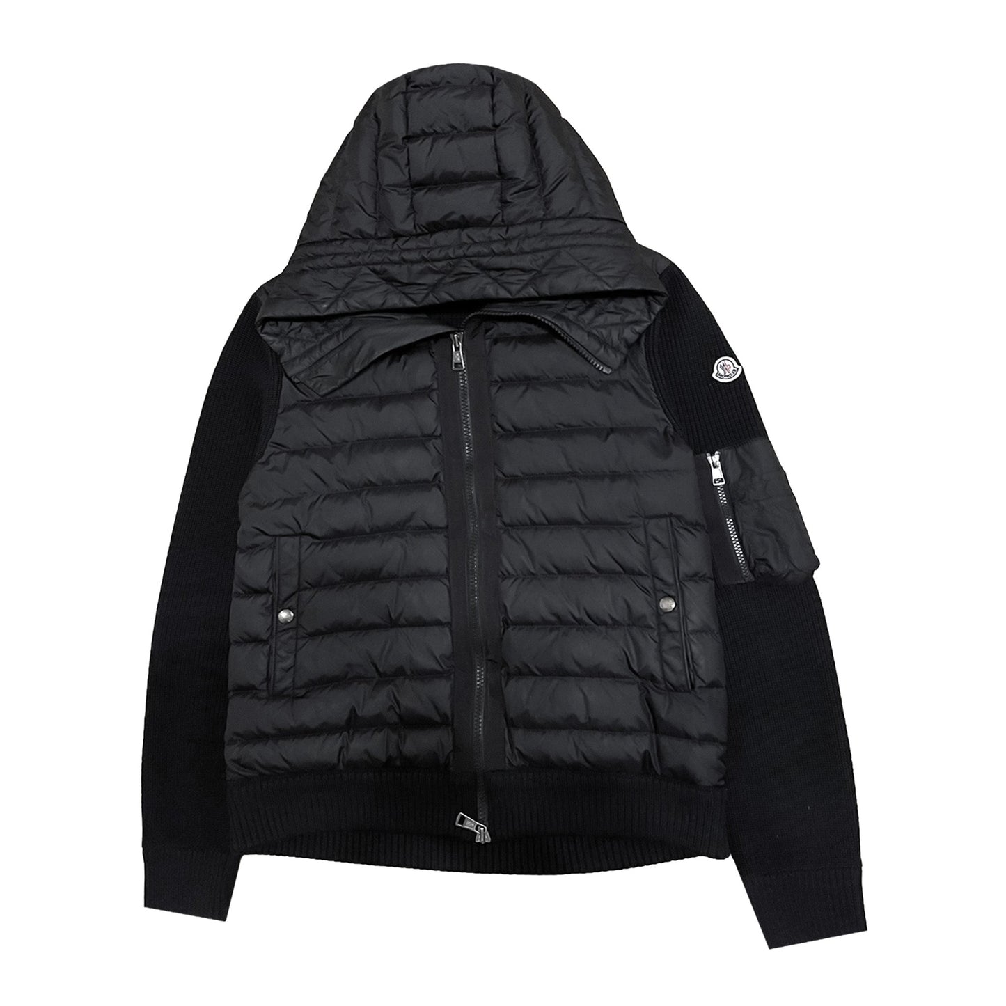 Moncler Down Hooded Cardigan
