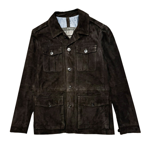 Massimo Dutti Nubuck Leather Safari Jacket