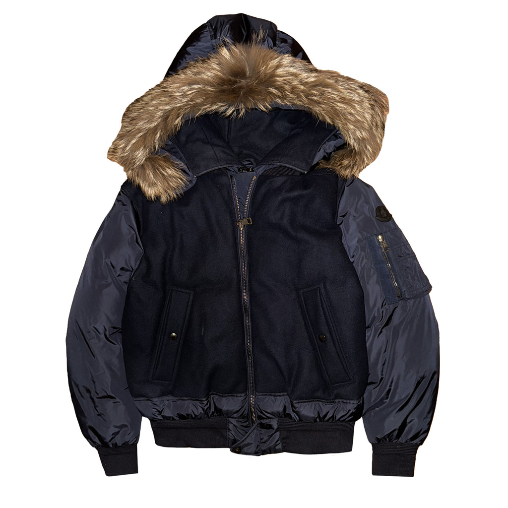 Moncler Muscade Fur Down Jacket