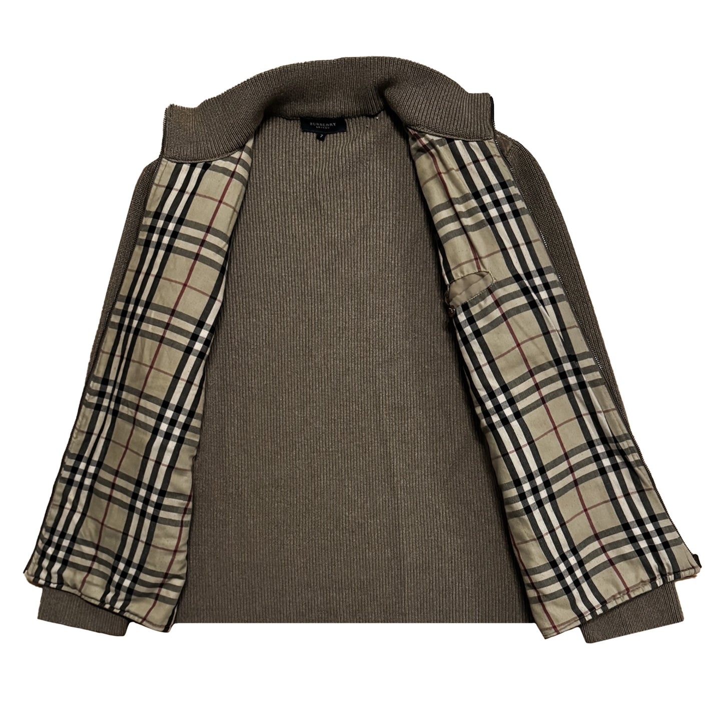 Burberry Vintage Check Zip-up Cardigan