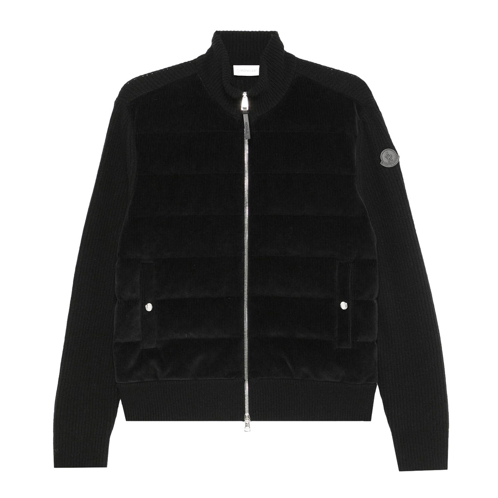 Moncler Wool Down Velvet Cardigan