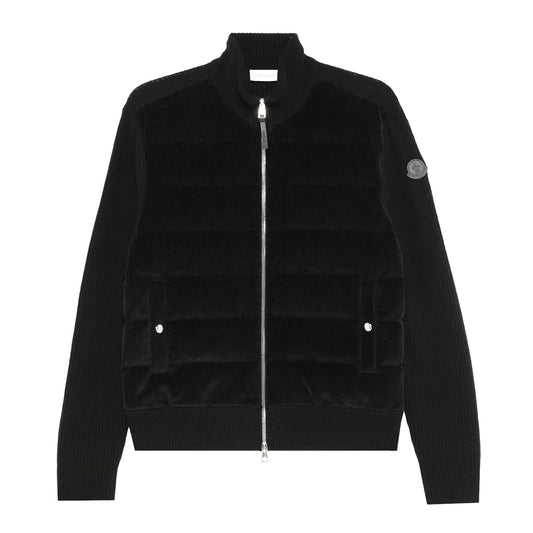 Moncler Wool Down Velvet Cardigan