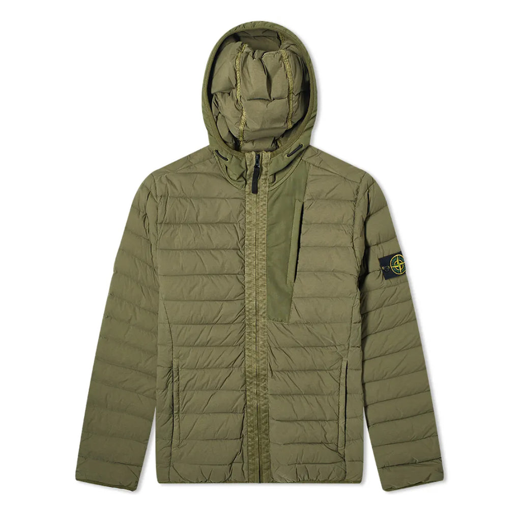Stone Island Loom Woven Hooded Down Jacket