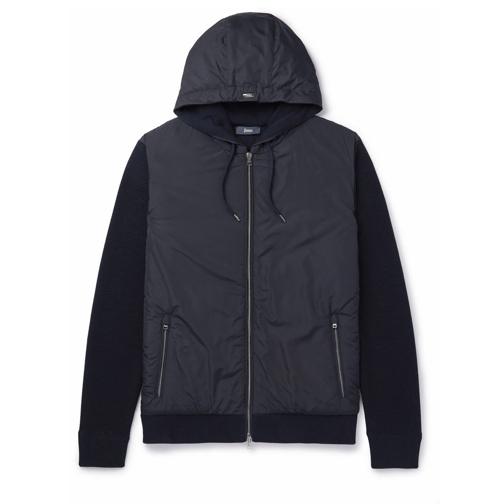Herno Hybrid Hooded Cardigan