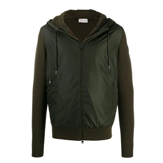 Moncler Nylon Hooded Cardigan