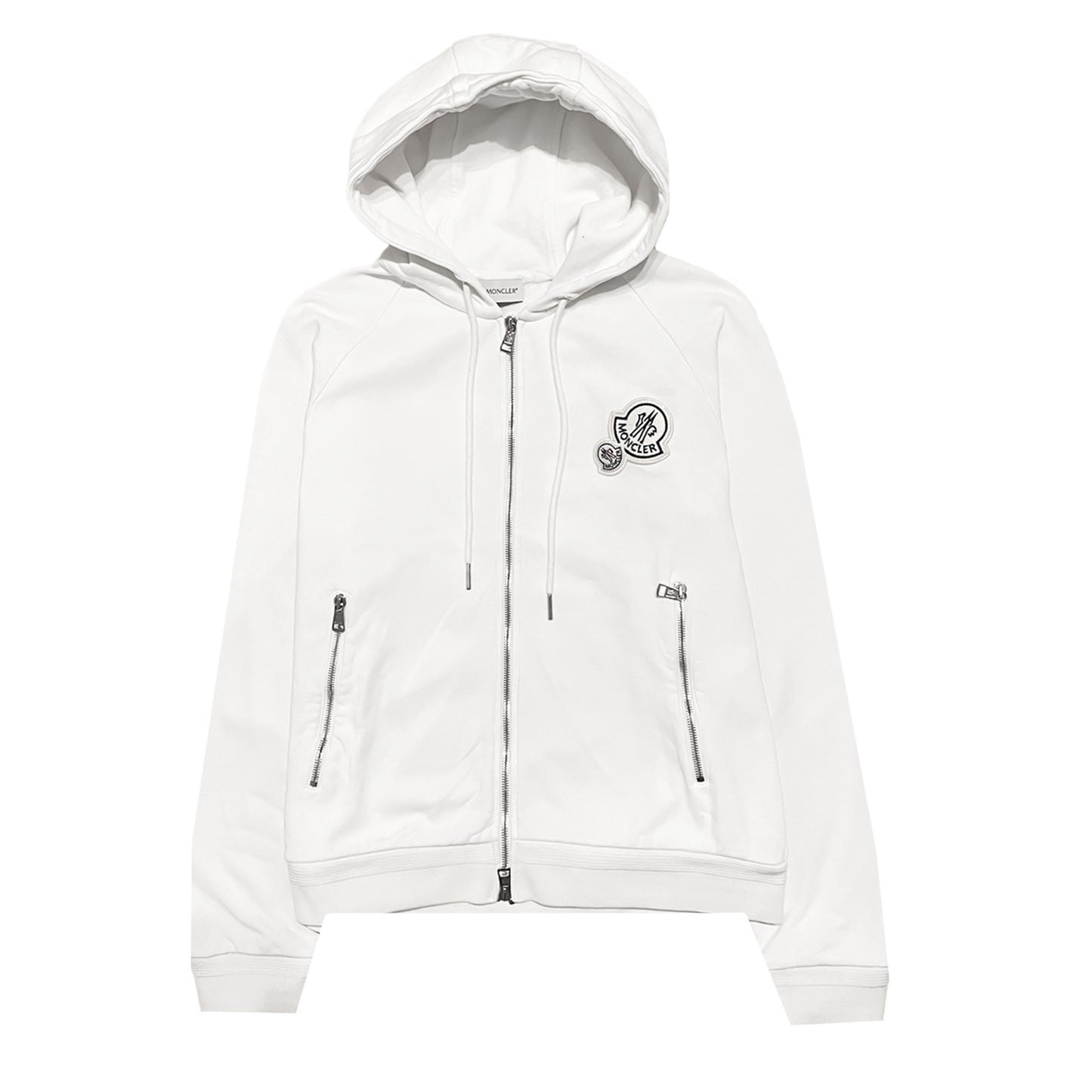 Moncler Double Logo Zip Up Hoodie
