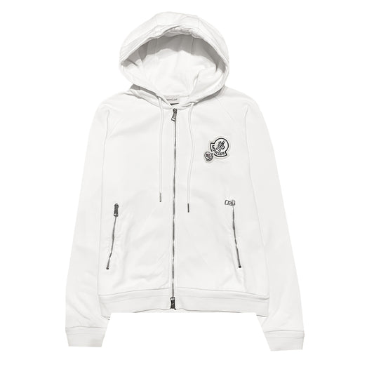 Moncler Double Logo Zip Up Hoodie