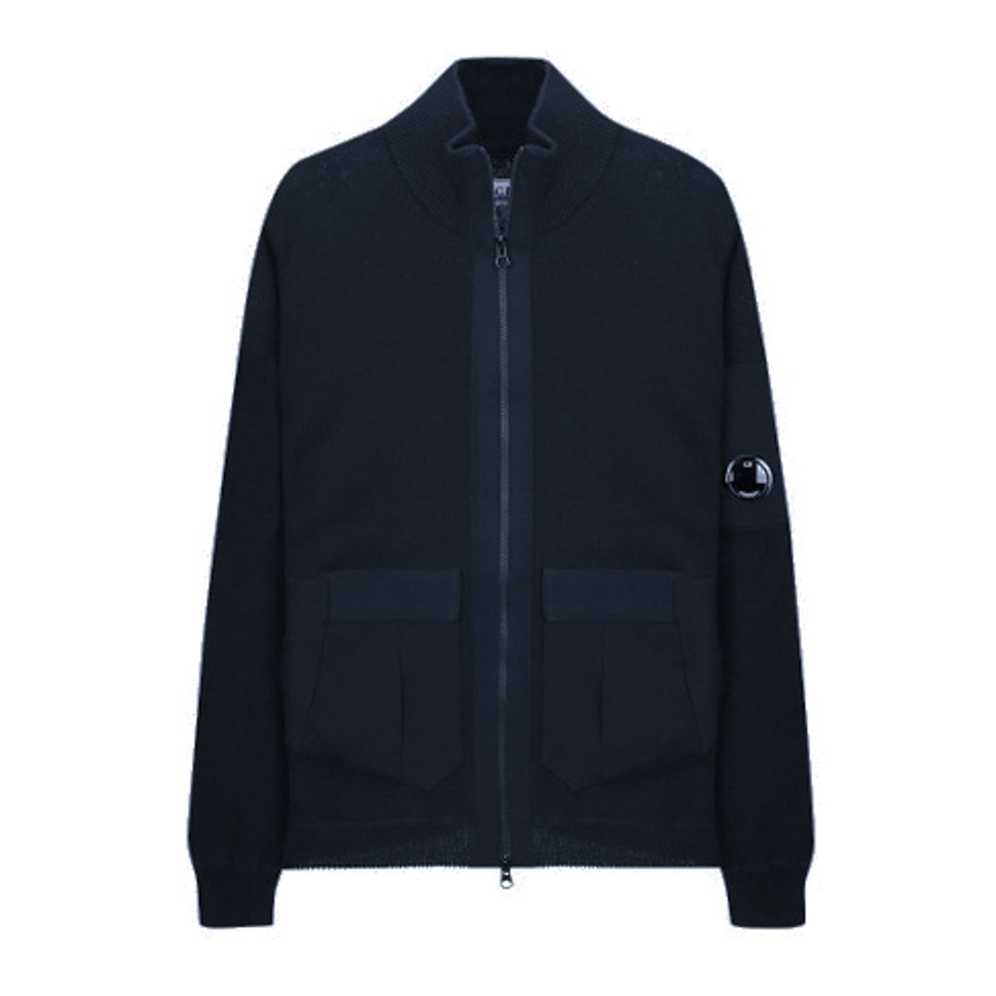 C.P.Company Zip-Up Mixed Lens Cardigan