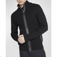 Moncler Ribbed Cardigan with Leather Trim