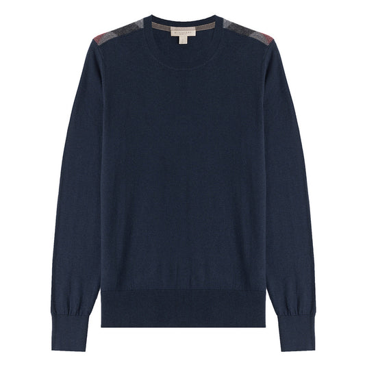Burberry Wool Sweatshirt Nova Check Shoulder