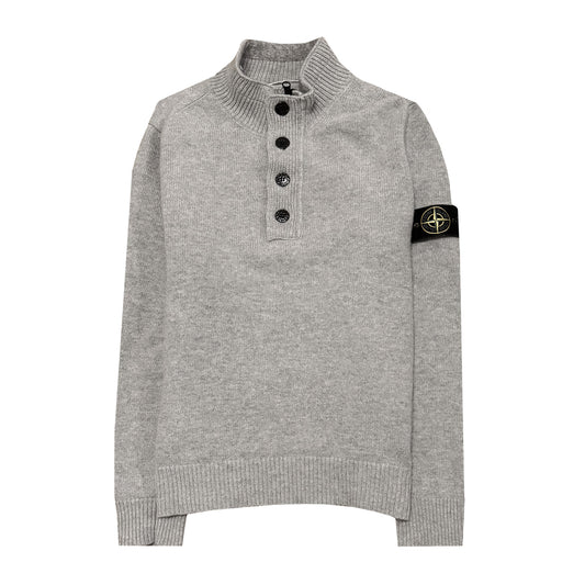 Stone Island Zip And Button Sweater