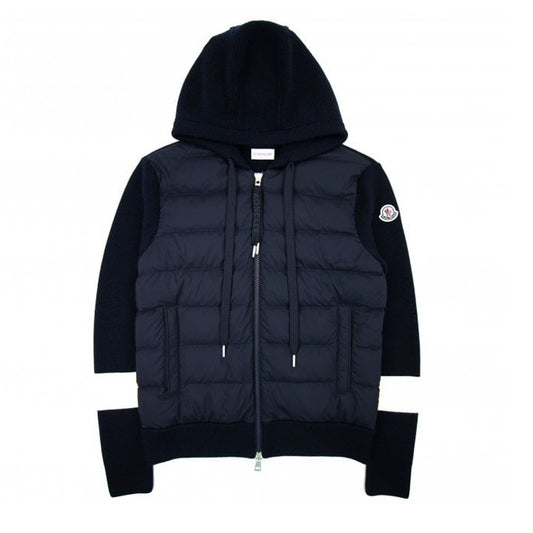 Moncler Hooded Down Cardigan