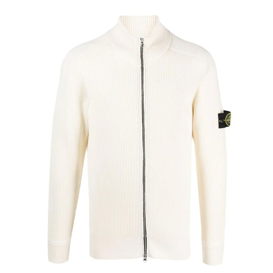 Stone Island Knitted Zip Up Cardigan