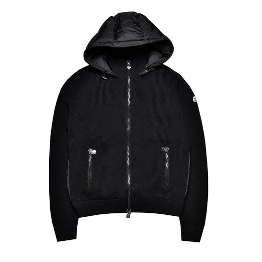 Moncler Hooded Down Cardigan