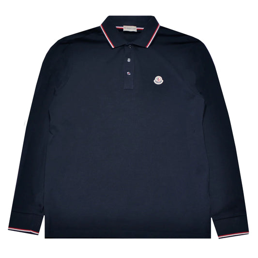 Moncler Long Sleeve Piqué Polo
