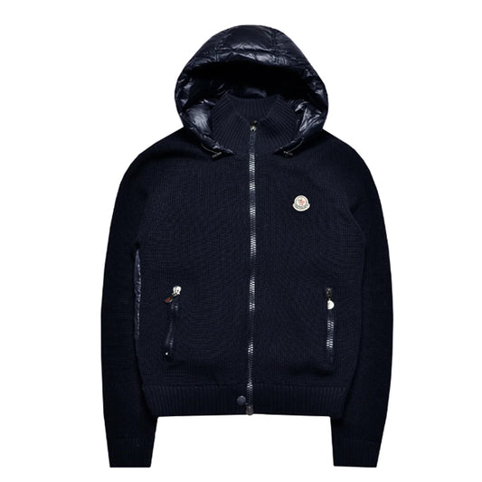 Moncler Hooded Down Cardigan