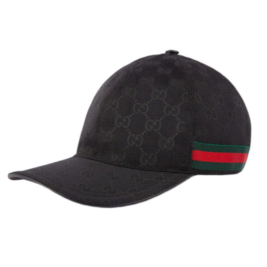 Gucci canvas baseball hat with Web