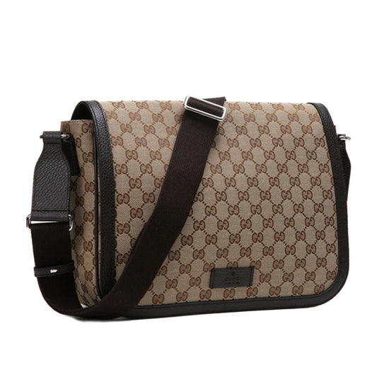 Gucci Canvas Messenger Shoulder Bag