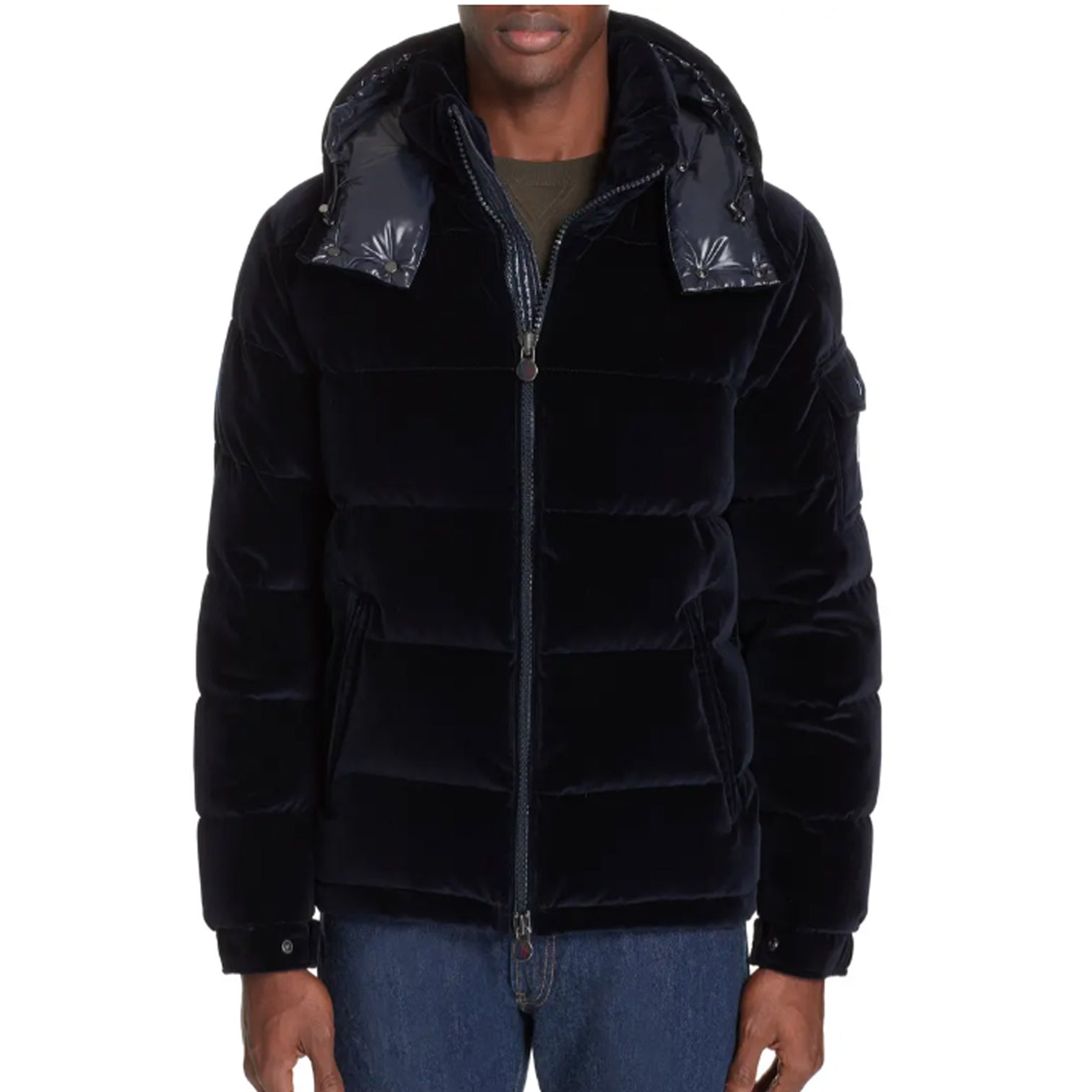 Velvet hot sale moncler jacket