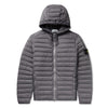 Stone Island Logo Appliquéd Quilted Shell Down Hooded Jacket
