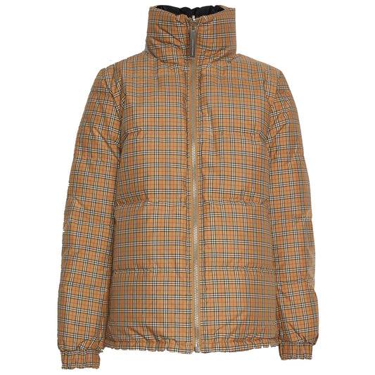 Burberry Reddich Reversible Vintage Check Plaid Puffer Down Jacket