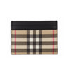 Burberry Vintage Check And Leather Card Case