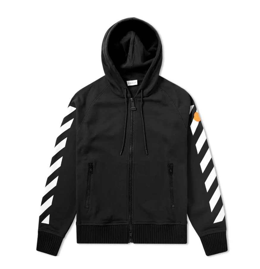 Moncler X Off White Zip Up Hoodie