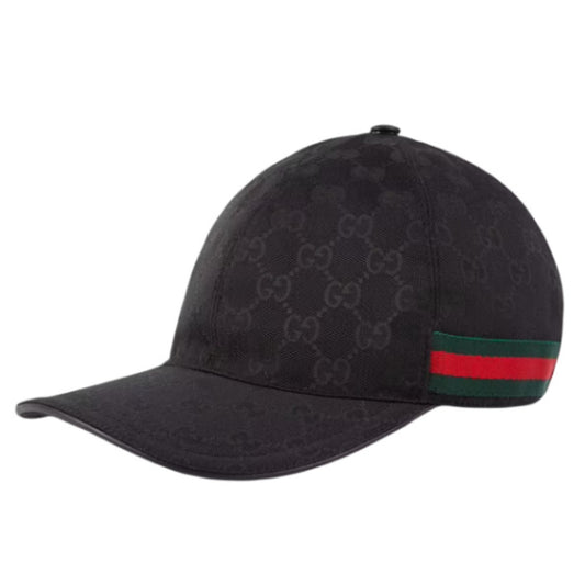 Gucci canvas baseball hat with Web